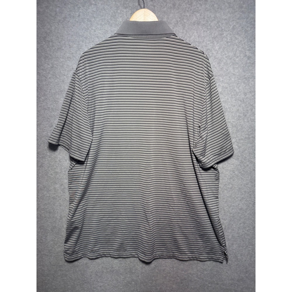 Polo Ralph Lauren Performance Shirt Mens XXL Gray Striped Golf Polo Classic Fit - Picture 3 of 8